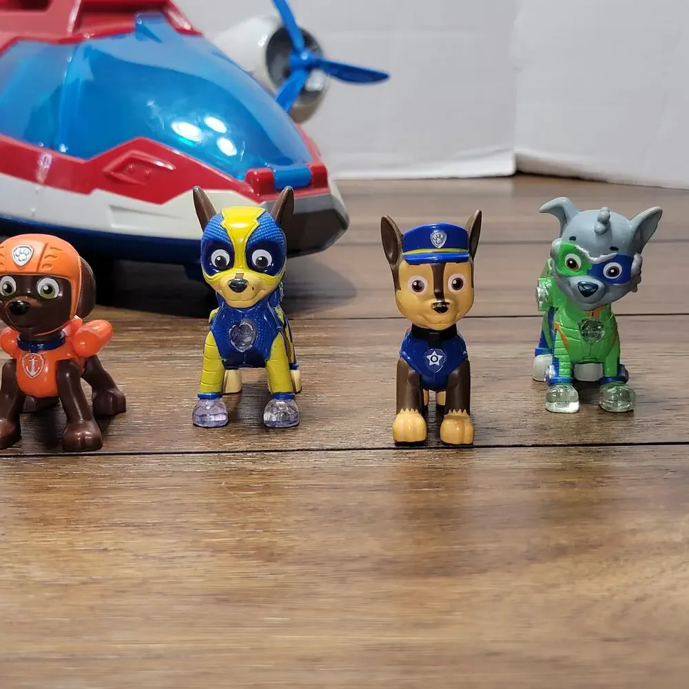 Paw Patrol Light and Sound Air Patroller Plane + 9 Paw Patrol Dogs